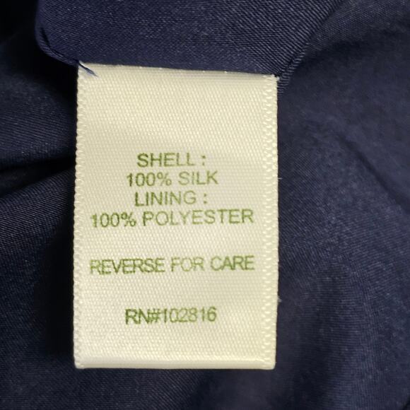 Garnet Hill 100% Silk Abstract Floral Shift Dress Size 6 Casual Vacation Summer - Picture 8 of 11